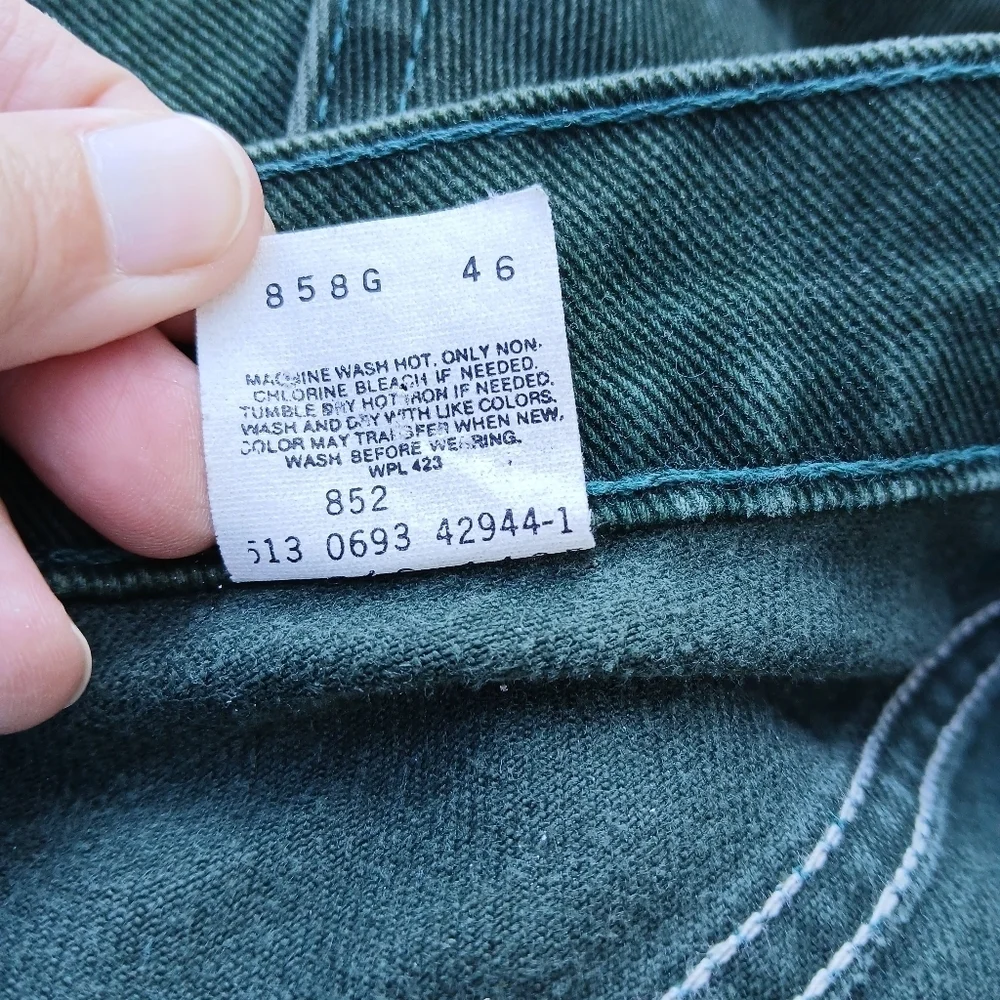 Vintage Levi's 546 Loose Jeans Green Skater